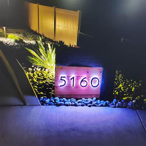 Image result for Lighted House Numbers LED