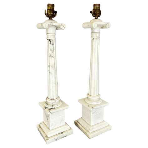 Pair of Italian Alabaster Lamps at 1stDibs