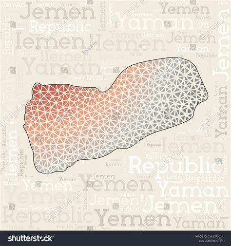 Yemen Map Design Country Names Different Stock Vector (Royalty Free) 2282373017 | Shutterstock