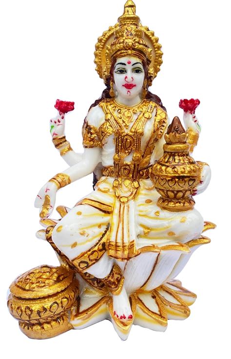 Buy KRISHNAGALLERY1 Marble Dust Goddess Laxmi Ji Murti Lord Laxmi MATA ...