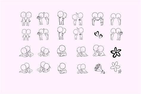 Chibi Couple Poses 33 Best Chibi Base Couple Ideas | Drawing Base,