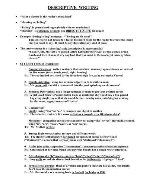 Descriptive Writing Techniques 的图像结果