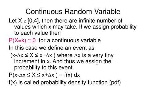 Image result for Continuous Random Variable Statistics Definition