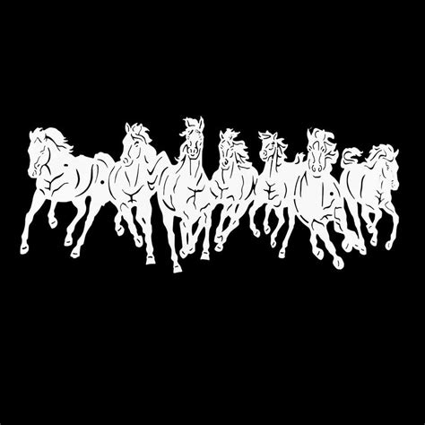 7 HORSE RUNNING METAL WALL ART – auromin.in