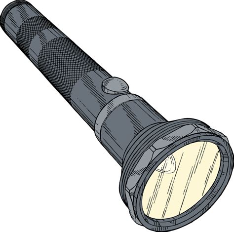 Flashlight clip art (107594) Free SVG Download / 4 Vector