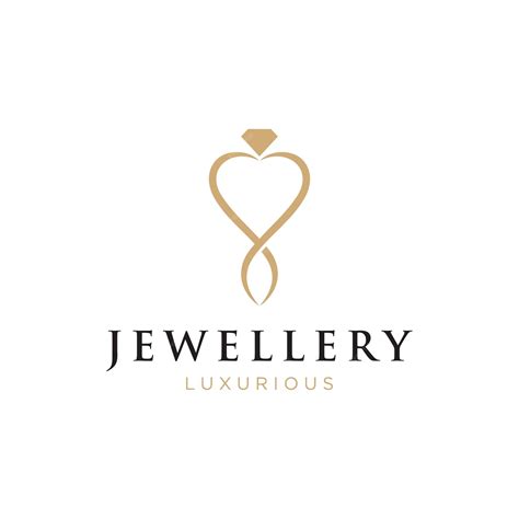 Premium Vector | Luxury vintage jewelry logo design with creative idea with abstract ring shape ...