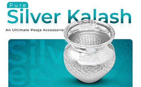 MAA SILVER Pure Silver Nakshi Work Kalash Lota BIS Hallmarked Perfect ...