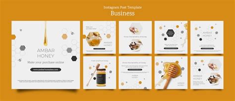 Business concept instagram posts template | Free PSD
