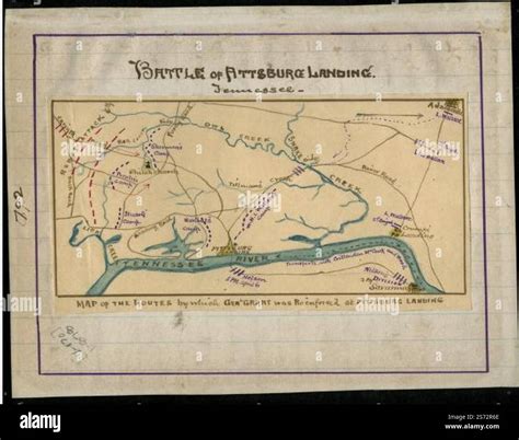 Battle of shiloh map hi-res stock photography and images - Alamy