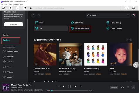 How to Convert Tidal Music Podcasts to M4A/MP3/WAV/FLAC/AAC