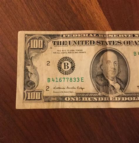 1988 100 Dollar Bill