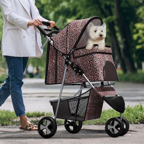 Amazon.com: ESEZ Pet Stroller for Small Dogs – No-Zip Deep Seat ...