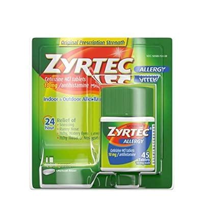 Zyrtec 24 Hour Allergy Relief Tablets - 10 mg India | Ubuy