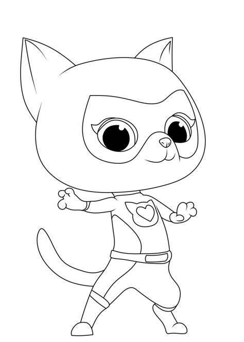 SuperKitties Coloring Pages