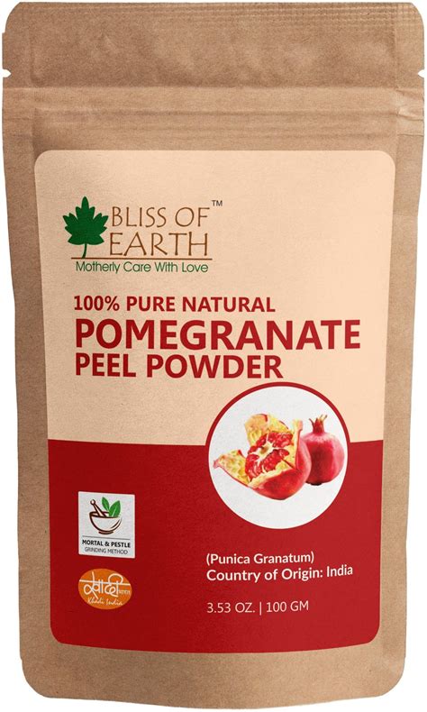 Buy Bliss of Earth™ 100% Pure & Natural Pomegranate Peel Powder ...