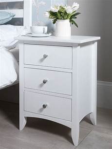 Bedside Table by Edward Hopper White Bedside Table With 3 Drawers Bedside Table