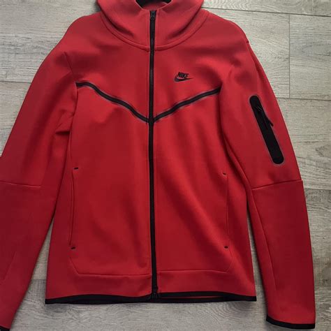 Red nike tech brand new just w tags off (real) still... | Depop