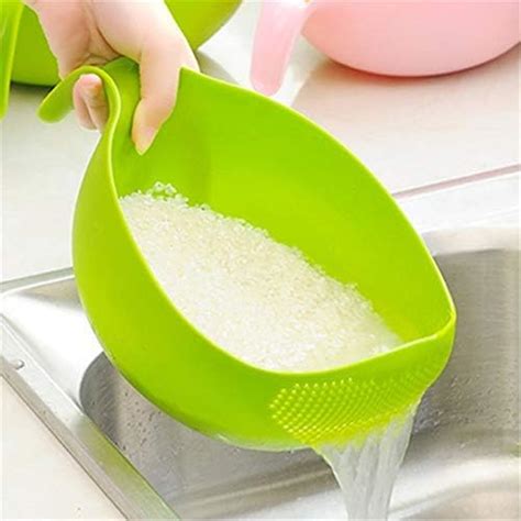 Buy Rice Bowl with Handle Kitchen Rice Bowl Plastic Fruit Bowl Thick ...