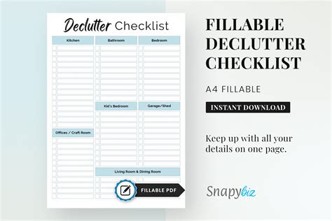 Image result for Declutter Checklist