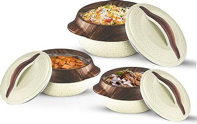 Buy Selvel Elegance Royal Inner Steel Casserole Set of 3 (1700ml ...