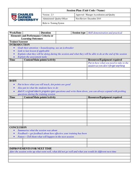 Session Plan Example 的图像结果