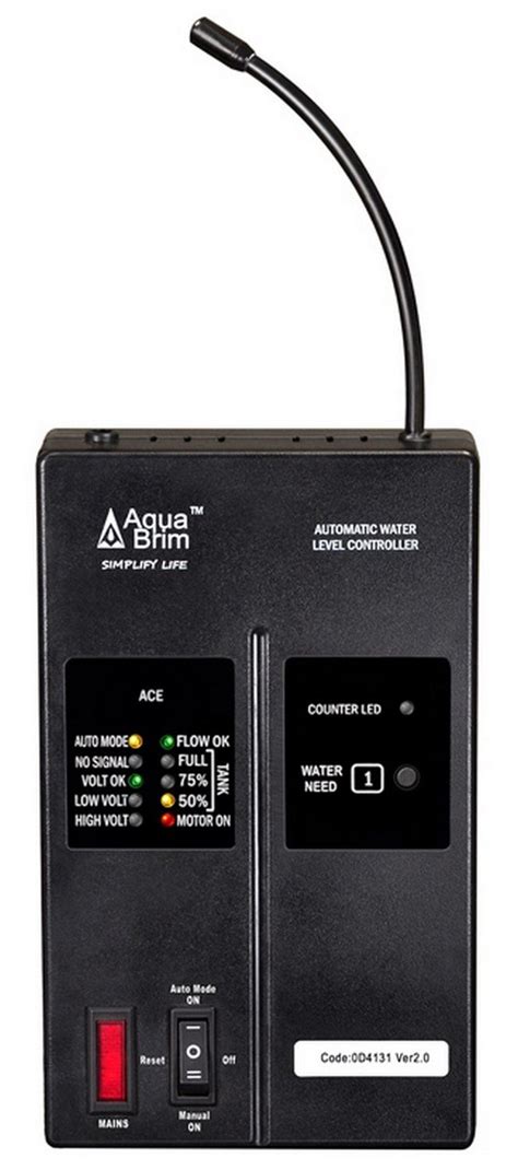 Aquabrim Ace Wireless Water Level Controller Set (Black, 2-Pieces ...