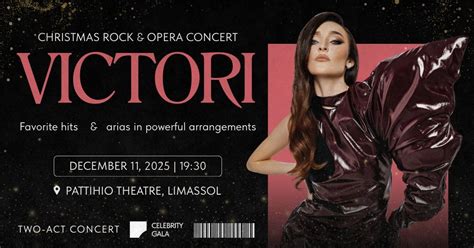 CHRISTMAS: ROCK & OPERA "VICTORI", Παττίχειο Δημοτικό Θέατρο Λεμεσού ...