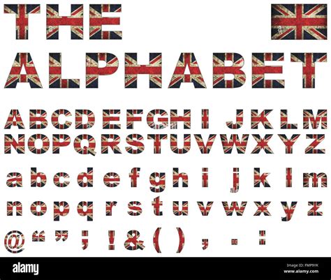 British flag font Stock Vector Image & Art - Alamy