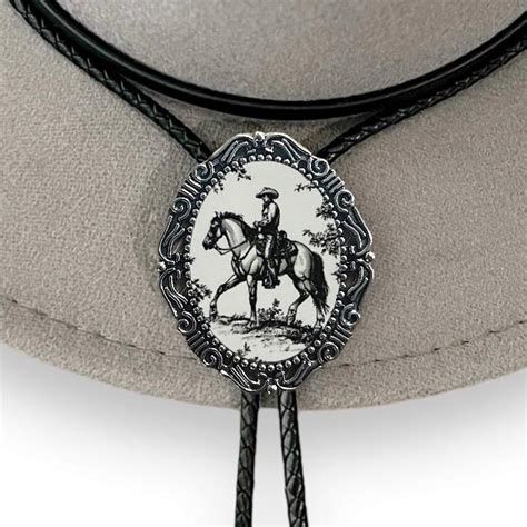 Western Cowboy Bolo Tie Country Mens Bolo Tie Vintage Cowboy Necktie ...