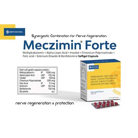 Meczimin Forte Softgel Capsules Servocare Lifesciences