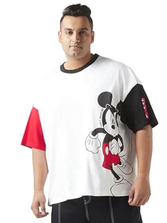 Buy Bewakoof Plus Official Disney Merchandise Mickey Oversized Graphic ...