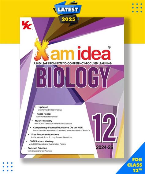 Xam idea Biology Class 12 Book| CBSE Board| Chapterwise Question Bank ...