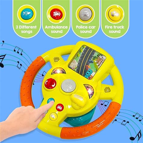Little Driver Steering Wheel Toy With Music, Games & Vehicle Sounds, F ...