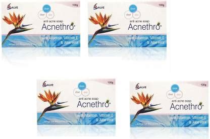 salve Acnethro Anti Acne Soap with allantoin Vitamin E Aloe Vera (100 ...