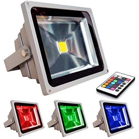 Buy Glitz 30 W RGB Flood Light with Remote, IP 65 (Red, Green, Blue ...