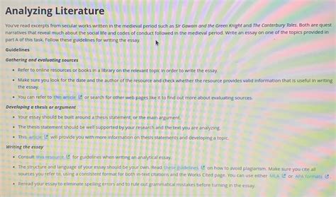 Analyzing Literature You've read excerpts from secular works... | Course Hero