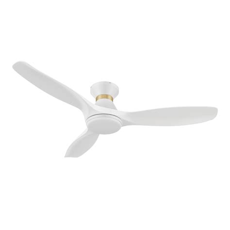 CARRO USA Kore 52-in White Indoor Flush Mount Smart Ceiling Fan with ...