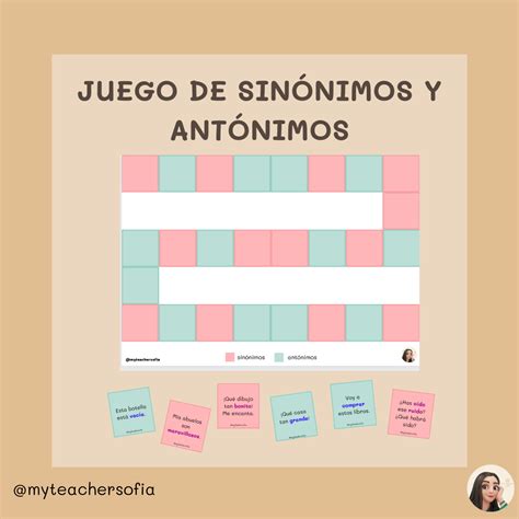 Sinonimos Y Antonimos Personalice Hojas De Trabajo De Sinónimos Y