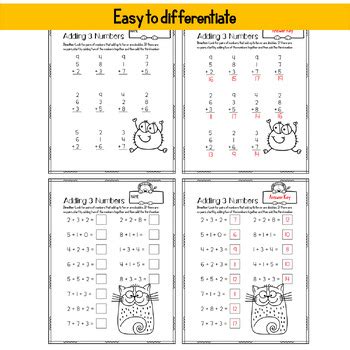 Image result for Adding 3 Addends First Grade