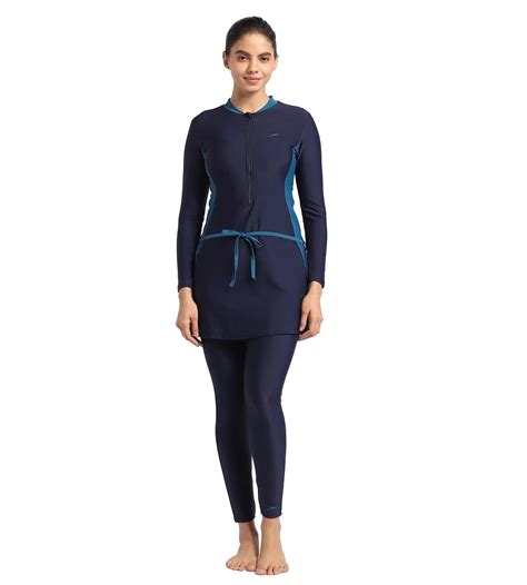 Buy Speedo Two Piece Full Body Suit Truenavy-Darkteal Swimwear Online ...