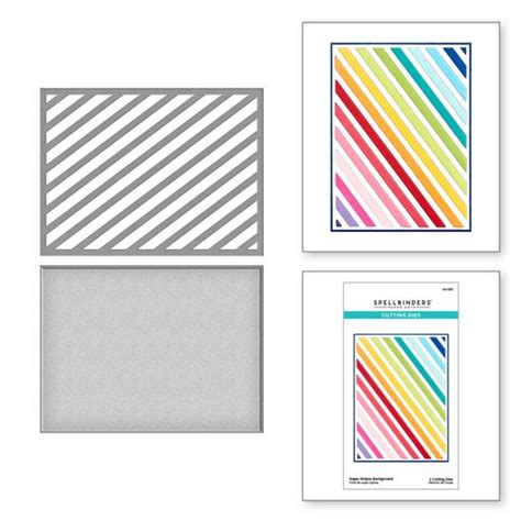 Spellbinders Super Stripes Background Etched Dies, Model: ES-S4-1275 ...