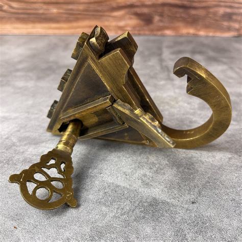 Medieval Dungeon Lock Heavy Solid Brass Triangle | Ubuy India