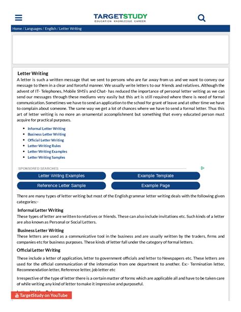 English Letter Format 的图像结果