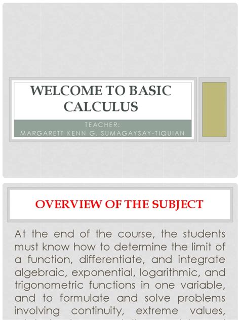 Basic Calculus Course 的图像结果