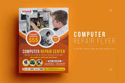 Computer Repair Flyer 的图像结果