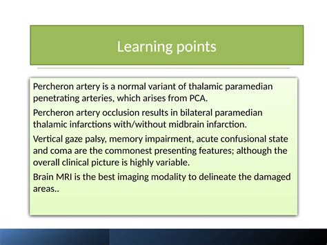 Bilateral Percheron artery occlusion, two cases | PPTX