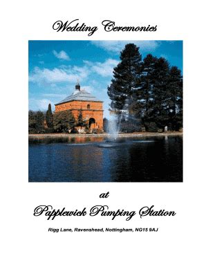 Fillable Online papplewickpumpingstation org Wedding Ceremonies at ...