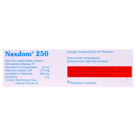Naxdom 250 Tablet 10's Price, Uses, Side Effects, Composition - Apollo ...
