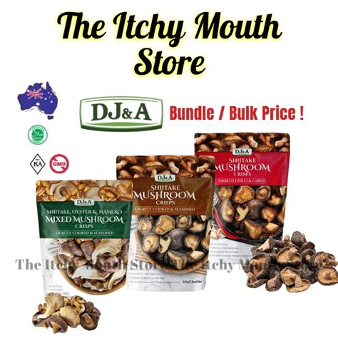 DJ&A [Launch Promo] [Bundle Price] Mushroom Crisps Chips 30g - Shiitake ...