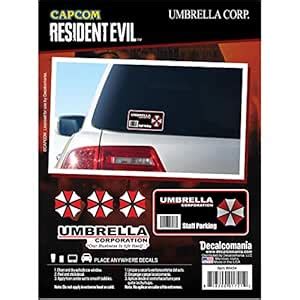 Resident Evil Umbrella Corporation Hive Parking Sticker Includes 5 ...
